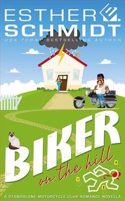 Biker On The Hill by Esther E. Schmidt